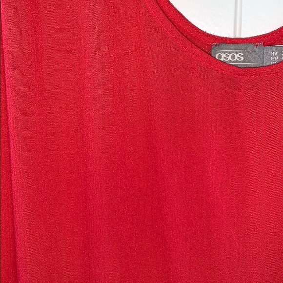 💥 NEW | ASOS Curve Ruffle Hem Tank in Raspberry - Picture 3 of 5